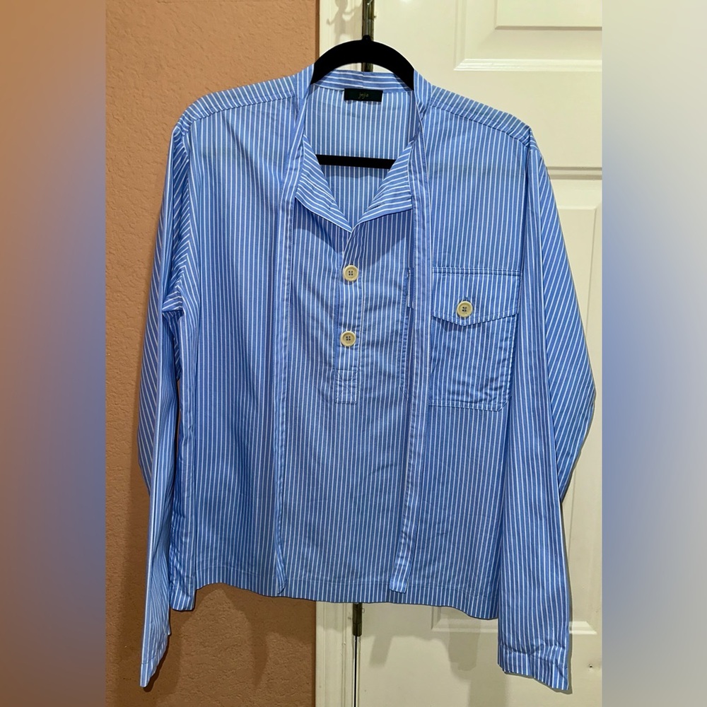 Jejia Striped Button-Up Blouse Size S